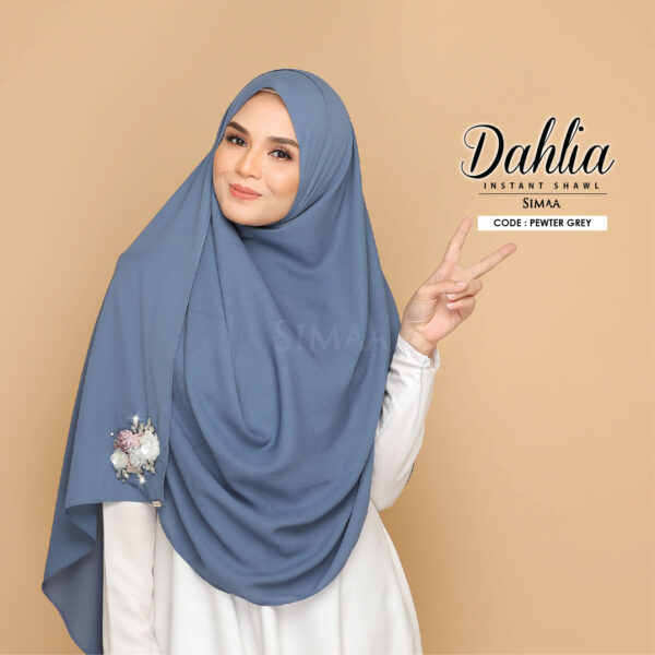 Dahlia - Pewter Grey