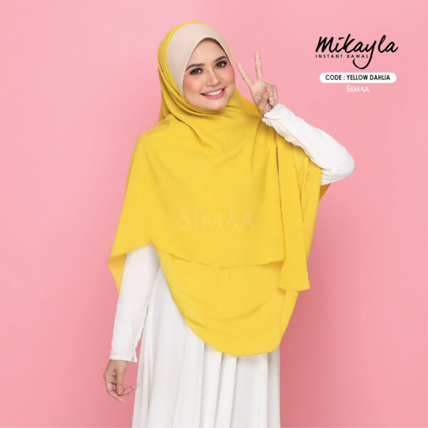 Mikayla 52" - Yellow Dahlia